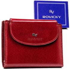 shumee Klasická, kožená dámská peněženka na patentku - Rovicky
