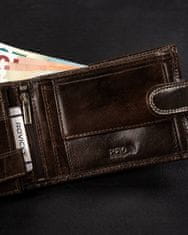 Always Wild Velká, horizontální pánská kožená peněženka se zapínáním na patent