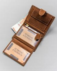 Peterson Velká, vertikální pánská peněženka z přírodní kůže