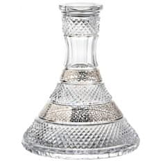 Caesar Crystal Vodní dýmka Platina, barva čirý křišťál, objem 241 ml