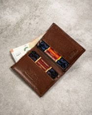 Peterson Dárková sada: pánská kožená peněženka, pouzdro na karty a klíčenka