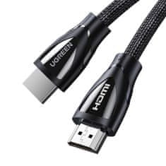 shumee Pletený kabel s konektory HDMI 2.1 8K / 4K, 3 m, černý