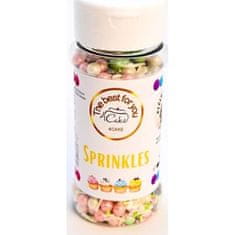 4Cake Cukrové zdobení bílé, růžové a zelené Spring Colours (80 g) Besky edice