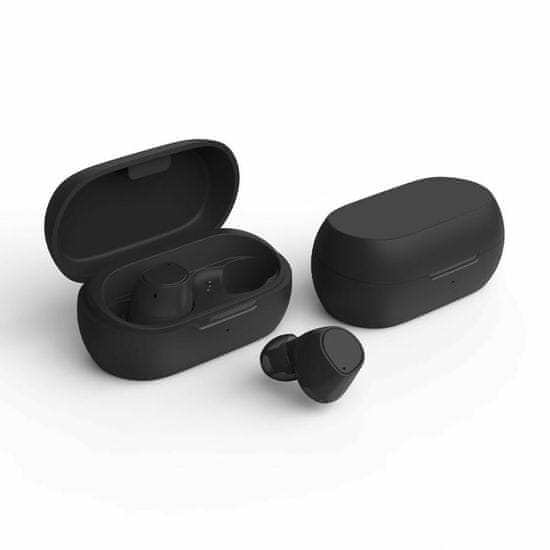 maXlife TWS MXBE-04 bezdrátová Bluetooth sluchátka, černá (OEM0002437)