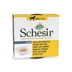 Schesir Dog konz. Adult kuře/šunka 150g