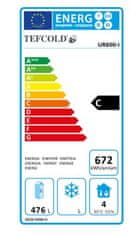 Tefcold Jednodveřová chladicí skříň s plnými dveřmi UR 6003-I