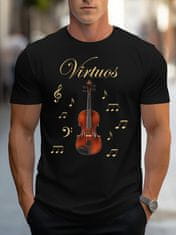STRIKER Pánské tričko virtuos housle Velikost: M