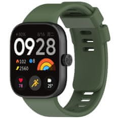 BStrap Silicone řemínek na Xiaomi Redmi Watch 4, dark green