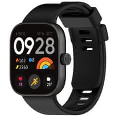 BStrap Silicone řemínek na Xiaomi Redmi Watch 4, black