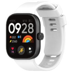 BStrap Silicone řemínek na Xiaomi Redmi Watch 4, white