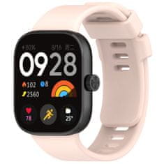 BStrap Silicone řemínek na Xiaomi Redmi Watch 4, sand pink