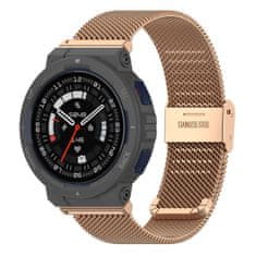 BStrap Milanese řemínek na Xiaomi Amazfit Active Edge, rose gold