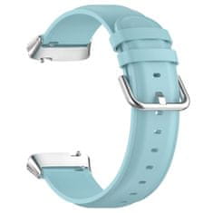 BStrap Leather řemínek na Xiaomi Redmi Watch 3 Active / Lite, light blue