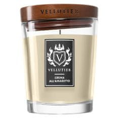 Svíčka oválná váza Vellutier, Krém Amaretto, 225 g