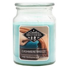 Svíčka ve skleněné dóze Candle Brothers, Kašmírový vánek, 510 g