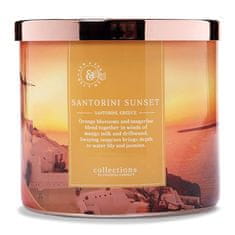 Colonial Candle Svíčka ve skleněném válci , Západ slunce v Santorini, 411 g