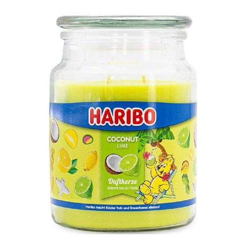 Haribo Svíčka ve skleněné dóze , Kokosová limetka, 510 g