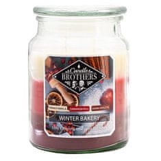 Svíčka ve skleněné dóze Candle Brothers, Zimní pečení, 510 g