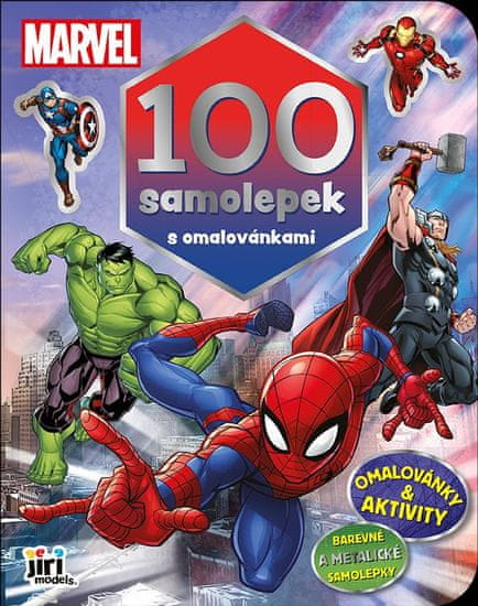 Marvel - 100 samolepek s omalovánkami