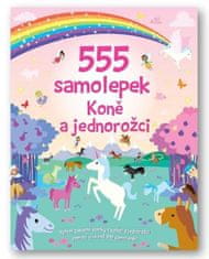 555 samolepek Koně a jednorožci