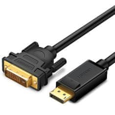 shumee DisplayPort - DVI kabel, 2m, pozlacené černé konektory