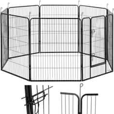 shumee Ohrádka a výběh pro psy a štěňata s brankou, výška 100 cm, 8 segmentů