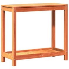 Petromila Přesazovací stůl s policí voskově hnědý 82,5x35x75 cm borovice