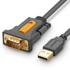 shumee Adaptérový adaptérový kabel USB-A - DB9 RS-232 1,5m šedý