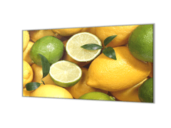 Glasdekor Ochranná deska citron limetka - Ochranná deska: 60x90cm, Lepení na zeď: S lepením na zeď