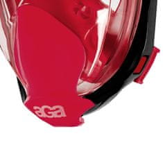Aga Celoobličejová šnorchlovací maska L/XL Červená