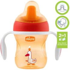 Chicco Hrneček Training s držadly 200 ml orange 6 m+