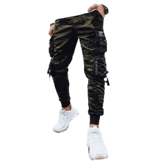 Dstreet Pánské bojové kalhoty zelené ux4207 XL