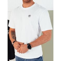 Dstreet Pánské tričko s potiskem bílé rx5442 M