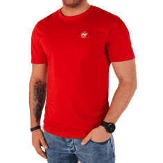 Dstreet Pánské tričko s potiskem červené rx5444 XXL