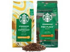 Starbucks STARBUCKS Kávová zrna Pike Place Roast, Blonde Espresso Roast 2x450g Uniwersalny