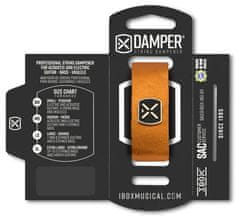 iBOX DMSM03 Damper small - Leather iron tag - metallic orange color