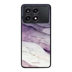 Mobiwear Prémiový lesklý kryt Glossy - Xiaomi Poco X6 Pro 5G - G028G - Bílý a fialový mramor