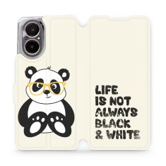 Mobiwear Knížkové flip pouzdro - Realme C67 - M041S Panda - life is not