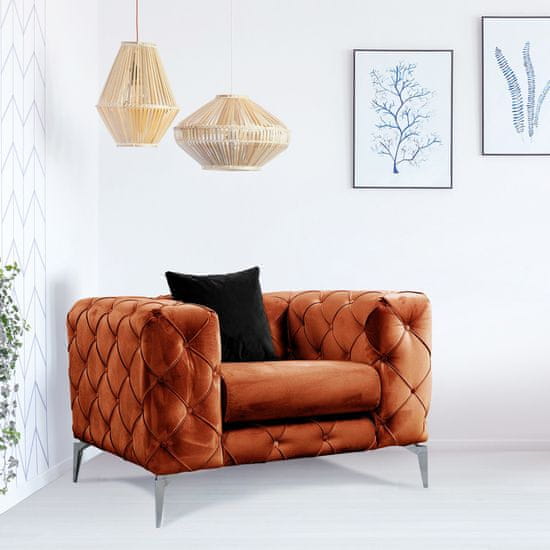 Atelier Del Sofa Křeslo Como - Orange, Oranžová