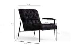 Atelier Del Sofa Křeslo Matilda - Black, Černá