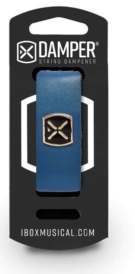 iBOX DSSM07 Damper small - Leather iron tag - blue color