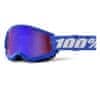 100% strata2 blue goggle mirror red/blue lens