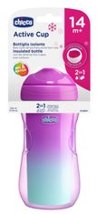 Chicco Hrneček Active termo s tvrdým náustkem 266 ml, ružový 14m+ - rozbaleno