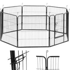 shumee Ohrádka a výběh pro psy a štěňata s brankou, výška 81 cm, 8 segmentů