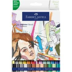 Faber-Castell Gofa Sketch Dual sada 24 barevných fixů