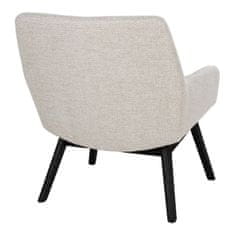 House Nordic Lounge Chair v látce, písková s černými nohami