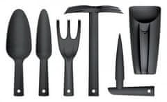 Prosperplast Sada ručního nářadí RESPANA GARDENING TOOLS SET černá, 6 ks