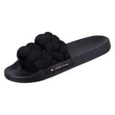 Tommy Hilfiger Pantofle černé 37 EU Braided Slide