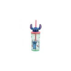 Stor Plastová 3D sklenička s figurkou Lilo & Stitch, 360ml, 74869