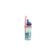 Stor Plastová 3D sklenička s figurkou Lilo & Stitch, 360ml, 74869